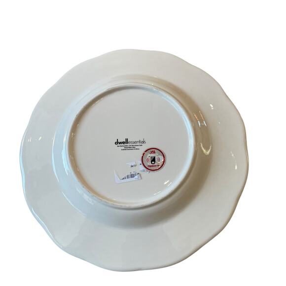 Christmas NUTCRACKER RED BOW Dinner Plates 11" Ceramic Set of 5 Dwell Essentials - Picture 12 of 14